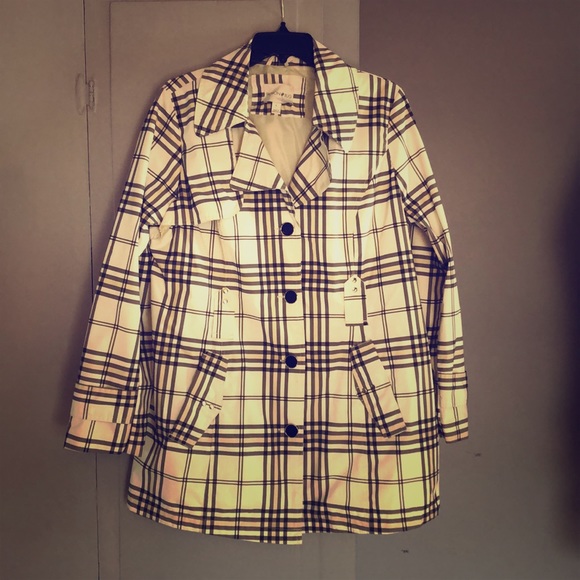 Plaid rain jacket - Picture 1 of 4